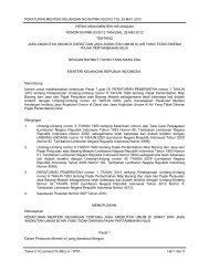 peraturan menteri keuangan nomor 252/pmk.03/2008 peraturan menteri keuangan nomor 252/pmk.03/2008